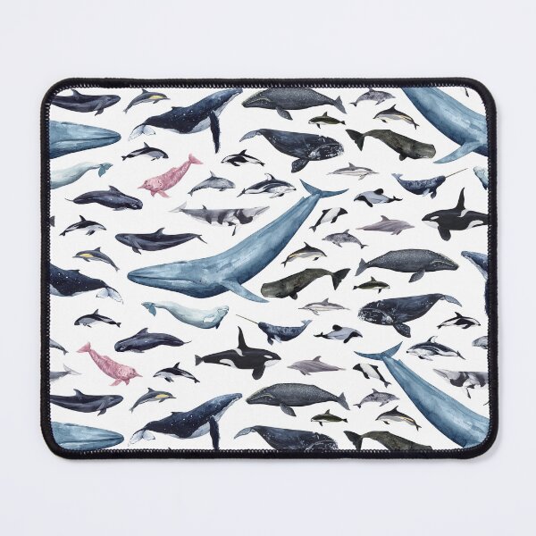 Item preview, CETACEANS POSTER-white designed and sold by BEATRIZ ABAITUA.