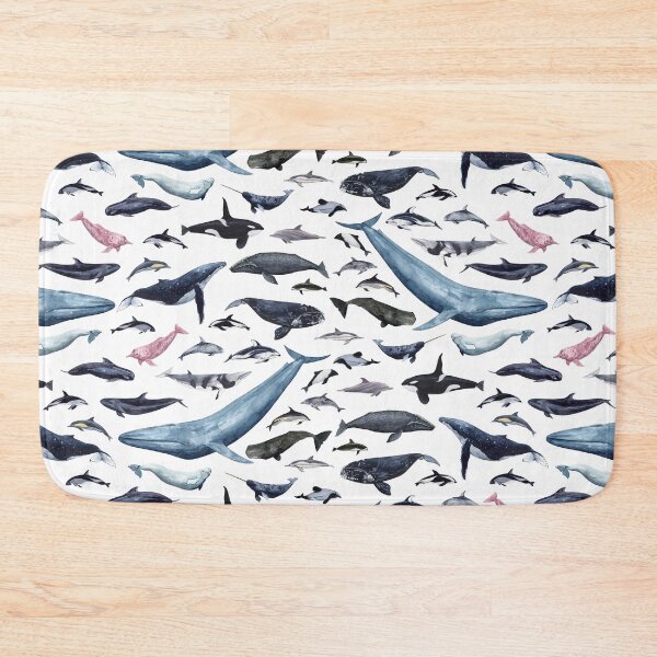 Item preview, CETACEANS POSTER-white designed and sold by BEATRIZ ABAITUA.