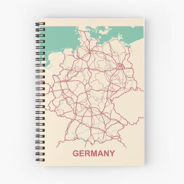 Item preview, Modern Germany Map designed and sold by MapsByLeo.