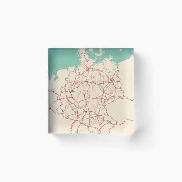 Item preview, Modern Germany Map designed and sold by MapsByLeo.