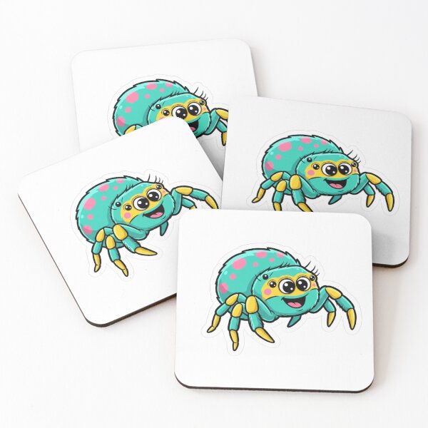 Item preview, Playful Jumping Spider Sticker Art Dynamic Cute Arachnid Design Vinyl Decal designed and sold by GeniePixel.