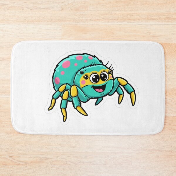Item preview, Playful Jumping Spider Sticker Art Dynamic Cute Arachnid Design Vinyl Decal designed and sold by GeniePixel.