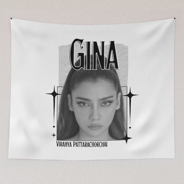 Item preview, Gina (Virahya Pattarachokchai) Thailand Actresses Thai drama Entertainment Scrapbook Collage Cozy Y2K Vintage Design designed and sold by HELL0WBELLO.