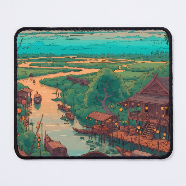 Item preview, Lantern Reflections on the Mekong River designed and sold by JacksoonLester.