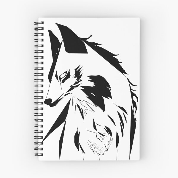 Item preview, Black lined vector wolf designed and sold by Starphil.