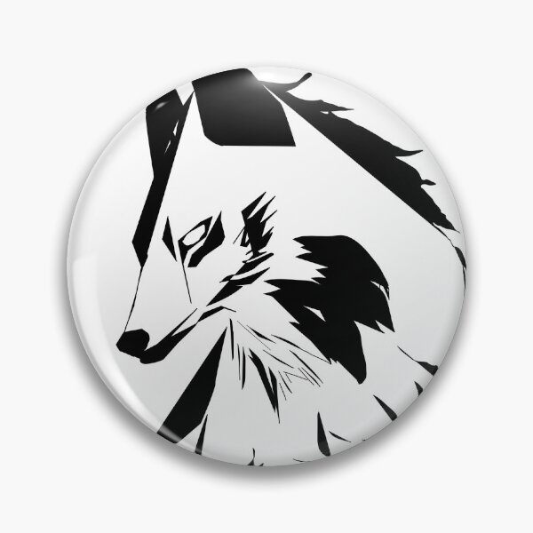 Item preview, Black lined vector wolf designed and sold by Starphil.