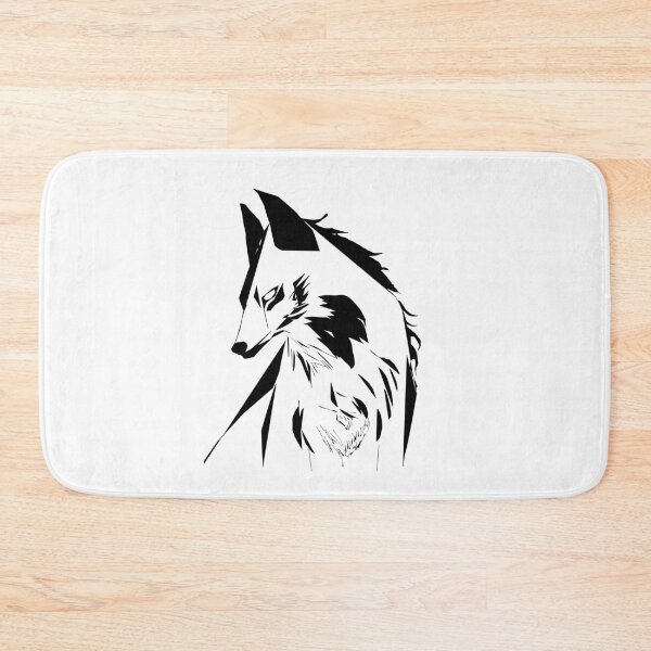 Item preview, Black lined vector wolf designed and sold by Starphil.
