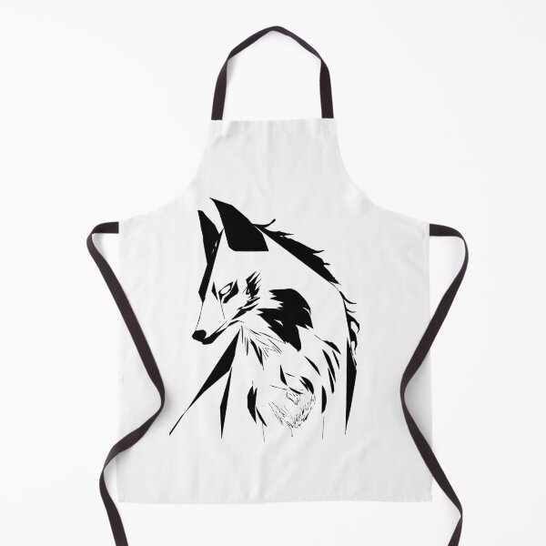 Item preview, Black lined vector wolf designed and sold by Starphil.