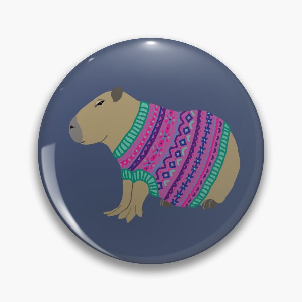 Artikelvorschau, Capybara im Stricktop entworfen und verkauft von Grey Heron Images.