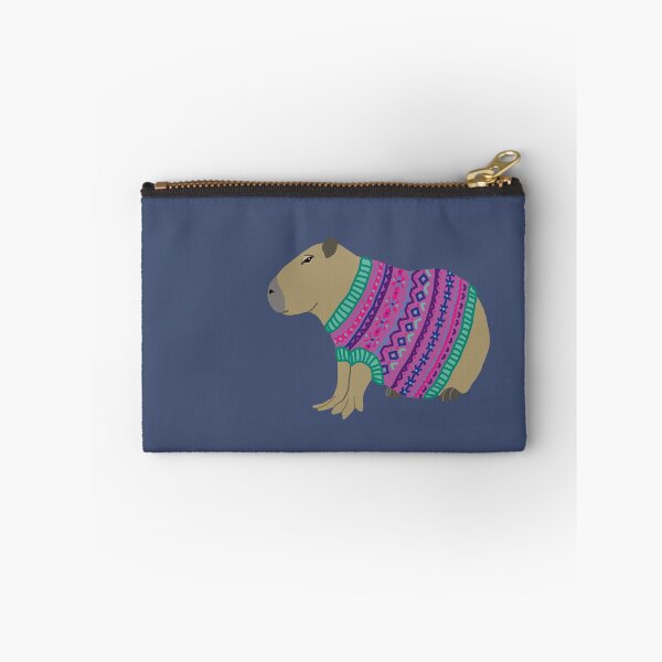 Item preview, Capybara in knitted top designed and sold by Grey Heron Images.