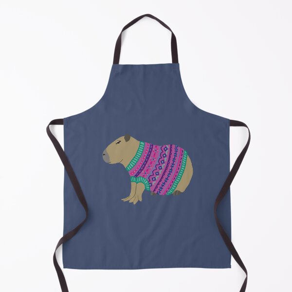 Item preview, Capybara in knitted top designed and sold by Grey Heron Images.