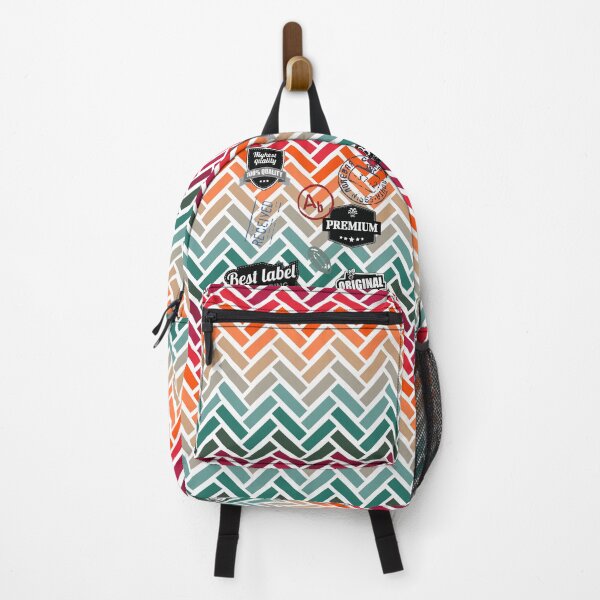Item preview, Vibrant Chevron Herringbone Geometric Pattern designed and sold by dnyl.