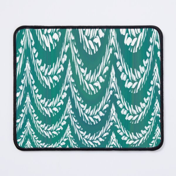 Item preview, Aesthetic Emerald Echoes Wavy groovy pattern designed and sold by PVTCreations.