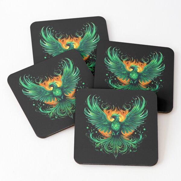 Item preview, Green Phoenix Artwork designed and sold by Planetporridge.