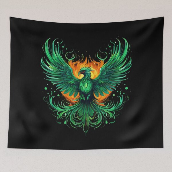 Item preview, Green Phoenix Artwork designed and sold by Planetporridge.