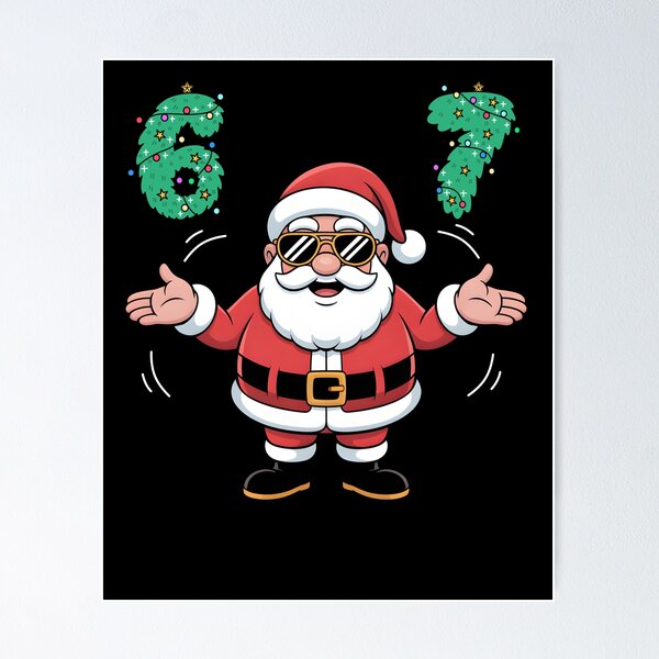Item preview, 67 Christmas - Santa 67 Funny Christmas Six Seven  designed and sold by BatShirtsCrazy.