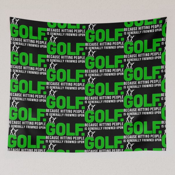 Item preview, Golf. Because Hitting People is Generally Frowned Upon designed and sold by mebyme.