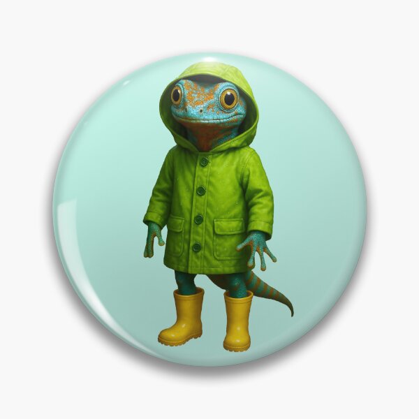 Item preview, Colorful Gecko in a Raincoat designed and sold by Tridentulus.