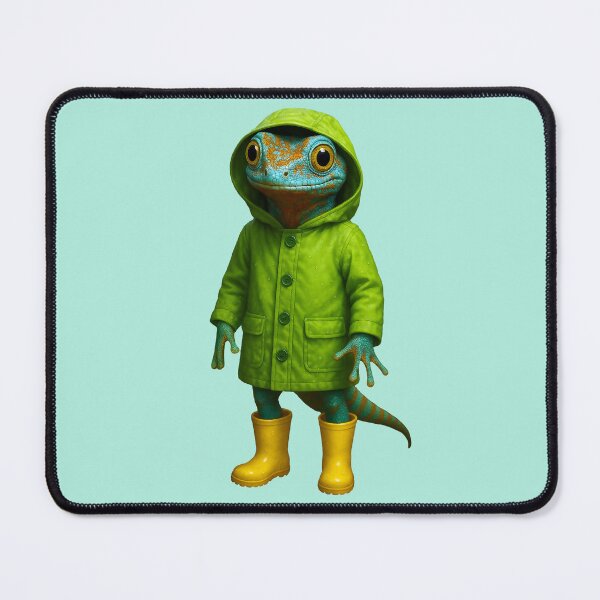 Item preview, Colorful Gecko in a Raincoat designed and sold by Tridentulus.