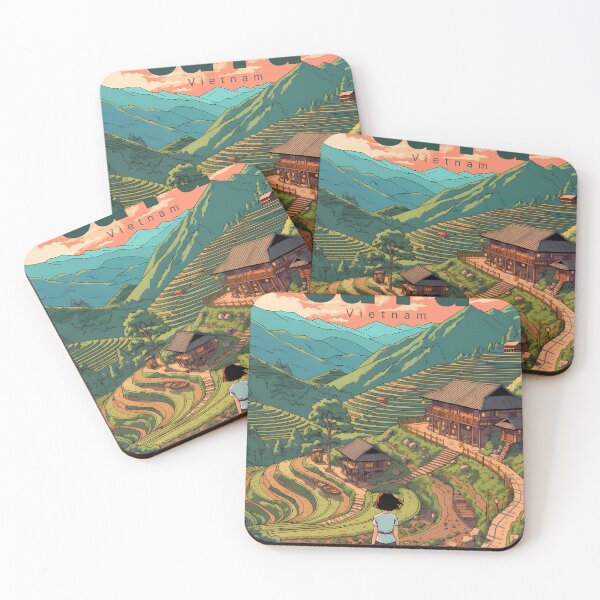 Item preview, Pastel Memories over Sa Pa Fields designed and sold by JacksoonLester.