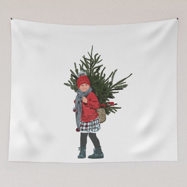 Item preview, Carrying Home the Christmas Green designed and sold by VectOstyle.