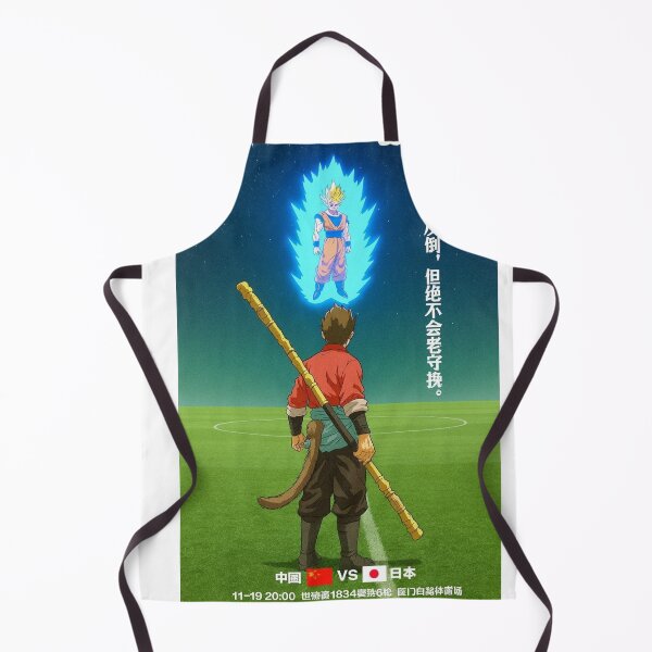 Item preview, Anime Football Showdown Poster – Goku Aura x Wukong Warrior | Epic Soccer Stadium Art designed and sold by Tidal Arts.