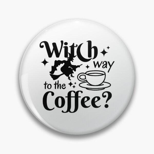 Item preview, Witch Way To The Coffee Cute Cup Witch designed and sold by HubertRaus.