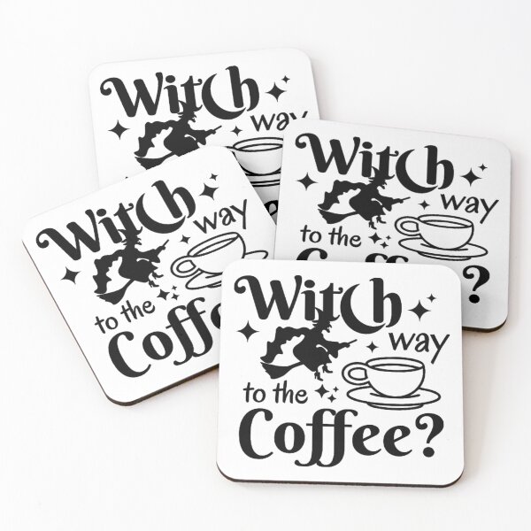 Item preview, Witch Way To The Coffee Cute Cup Witch designed and sold by HubertRaus.