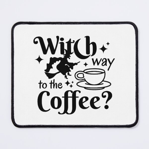 Item preview, Witch Way To The Coffee Cute Cup Witch designed and sold by HubertRaus.