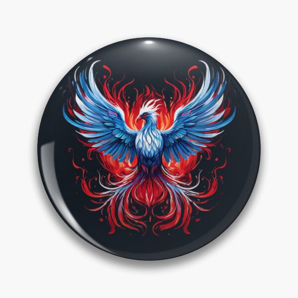Item preview, Red White and Blue Phoenix Art designed and sold by Planetporridge.
