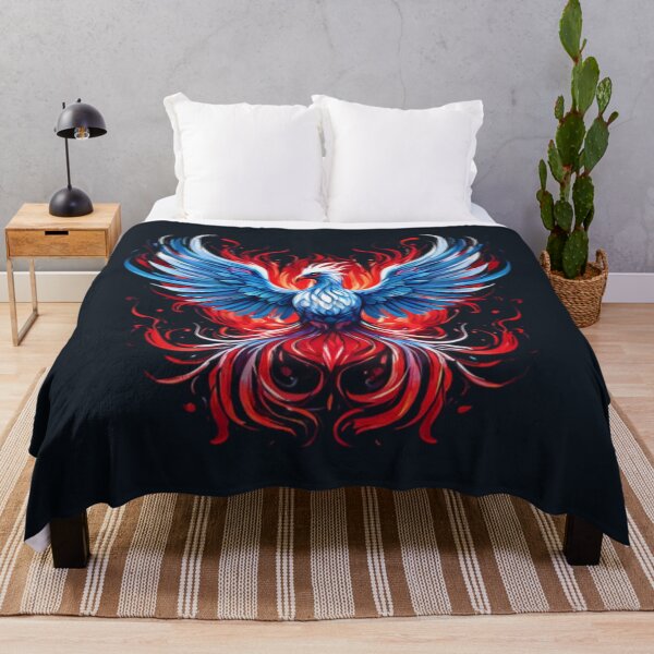 Item preview, Red White and Blue Phoenix Art designed and sold by Planetporridge.