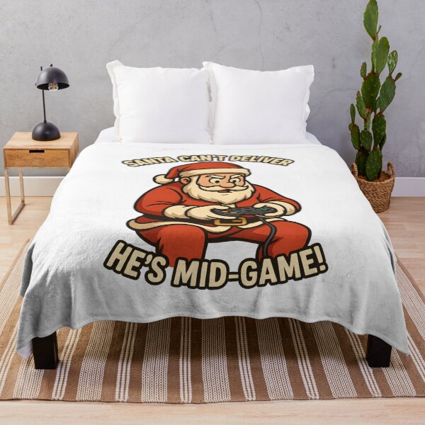 Item preview, Gamer Santa – Santa Can’t Deliver, He’s Mid-Game designed and sold by SVALANART.