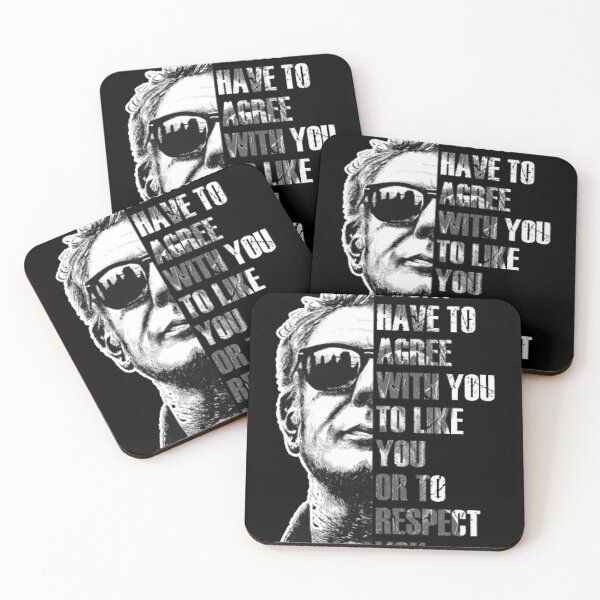 Item preview, Anthony Bourdain I Sticker Bold Typography Portrait with Attitude Graphic designed and sold by Joymurysoa.