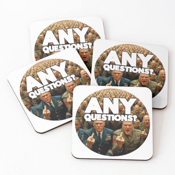 Item preview, Any Questions; Enough is Enough; designed and sold by StickerApe.