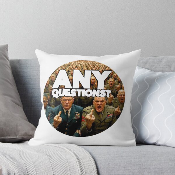Item preview, Any Questions; Enough is Enough; designed and sold by StickerApe.