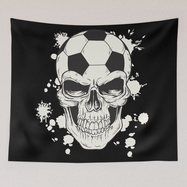 Item preview, Soccer skull designed and sold by anziehend.