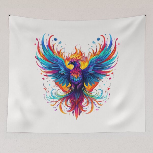 Item preview, Multicolor Phoenix designed and sold by Planetporridge.