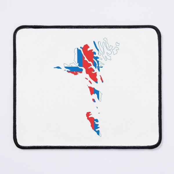 Item preview, Faroe Islands flag map designed and sold by Minimalist football shop.