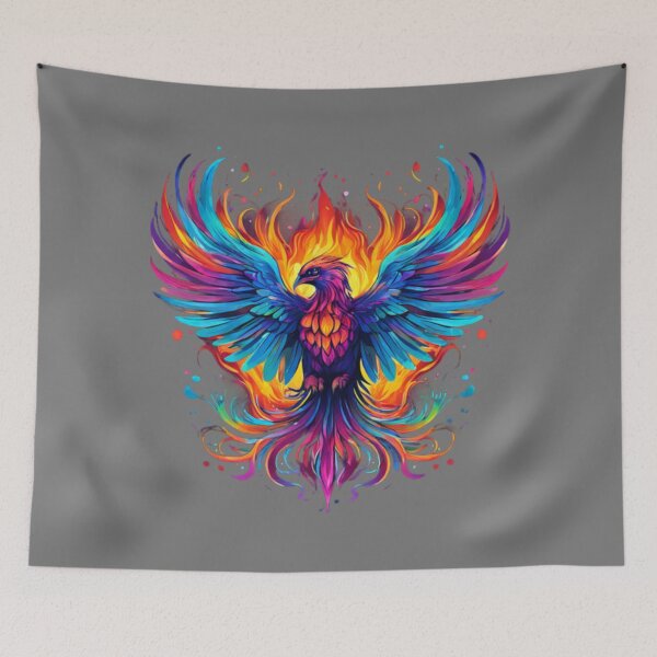 Item preview, Beautiful Rainbow Phoenix designed and sold by Planetporridge.