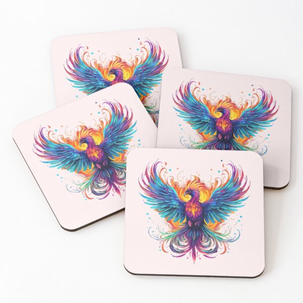 Item preview, Rainbow Phoenix Artwork designed and sold by Planetporridge.