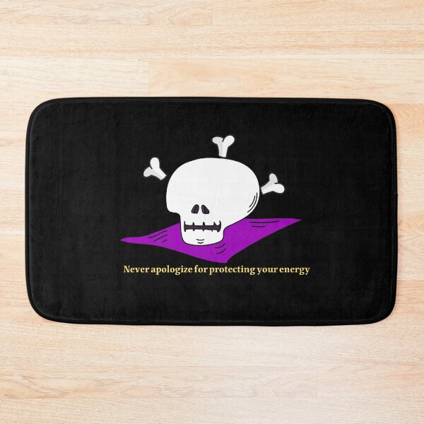 Item preview, Cute Skull Motivation – Protect Your Energy Aesthetic Design designed and sold by زينتريتي.
