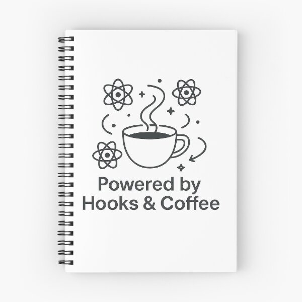 Item preview, React Developer Powered by Hooks & Coffee designed and sold by techy-rrr.