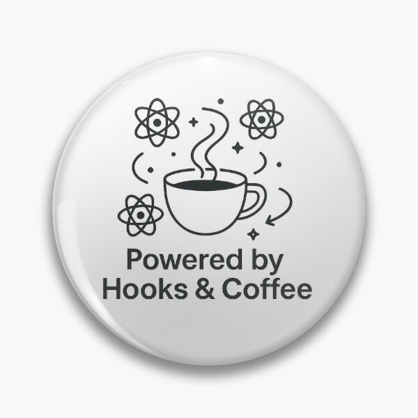Item preview, React Developer Powered by Hooks & Coffee designed and sold by techy-rrr.