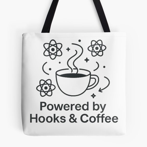 Item preview, React Developer Powered by Hooks & Coffee designed and sold by techy-rrr.