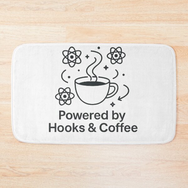 Item preview, React Developer Powered by Hooks & Coffee designed and sold by techy-rrr.