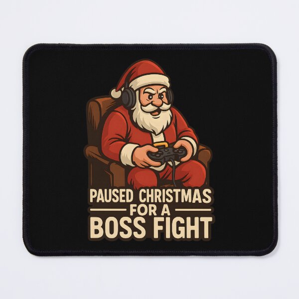 Item preview, Santa Gamer – Paused Christmas for a Boss Fight designed and sold by SVALANART.