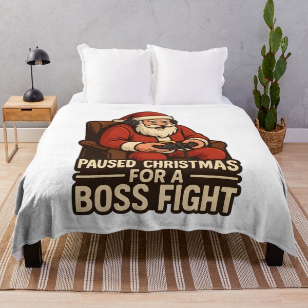 Item preview, Santa Gamer – Paused Christmas for a Boss Fight designed and sold by SVALANART.
