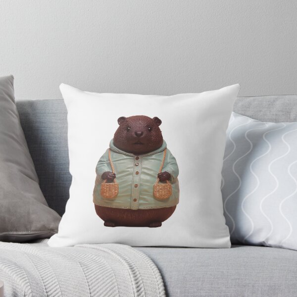 Item preview, The Stylish Muskrat: Cute Animal in a Mint Coat designed and sold by DigitalArtKiosk.