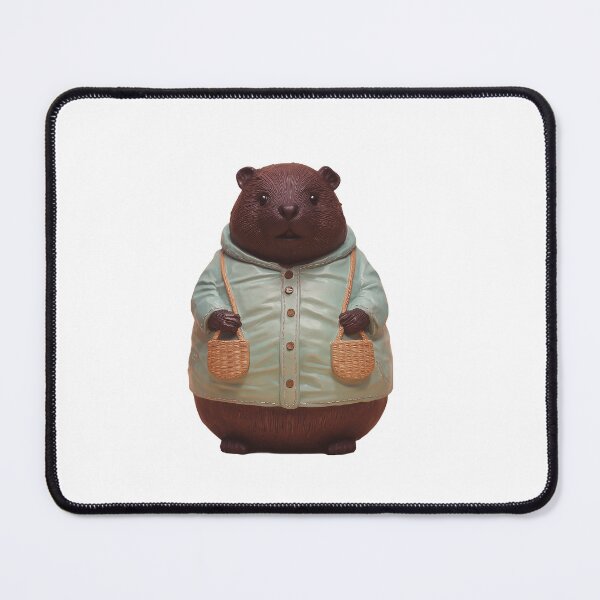 Item preview, The Stylish Muskrat: Cute Animal in a Mint Coat designed and sold by DigitalArtKiosk.