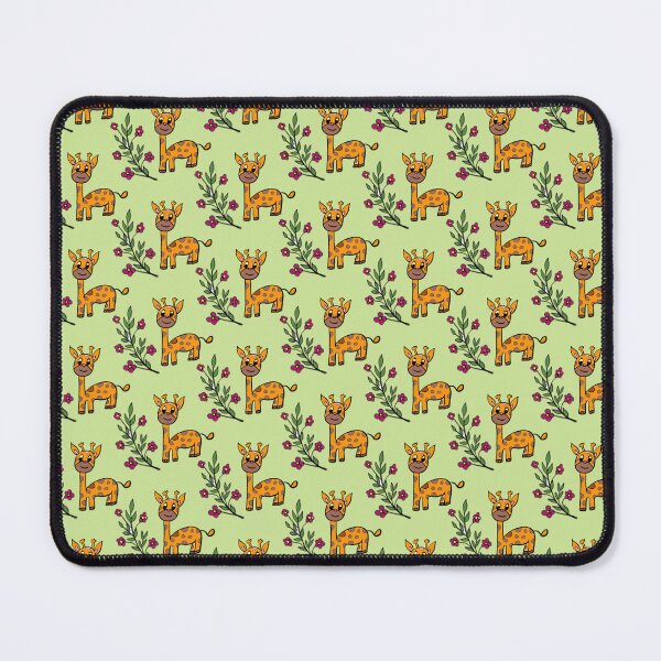 Item preview, Cute Baby Giraffe and Leaves Doodle Seamless Pattern - Safari Nursery Print designed and sold by NgernPhanLan.